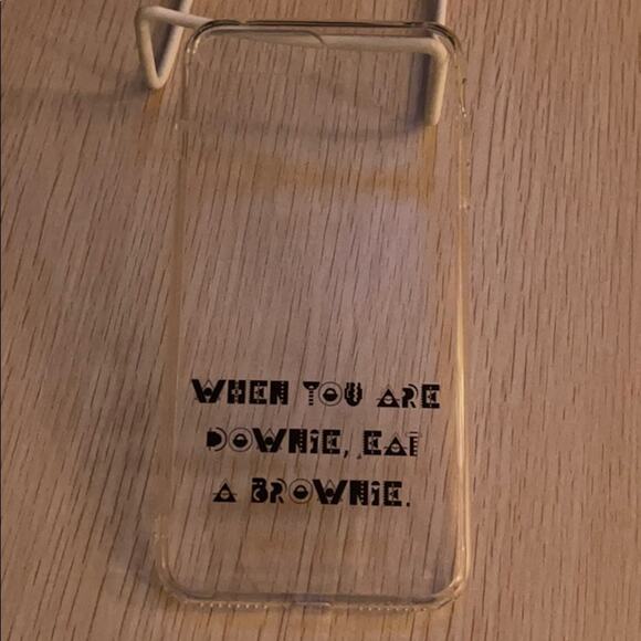 iPhone 7/8 plus clear flexible grip case w/ cable - Picture 3 of 7